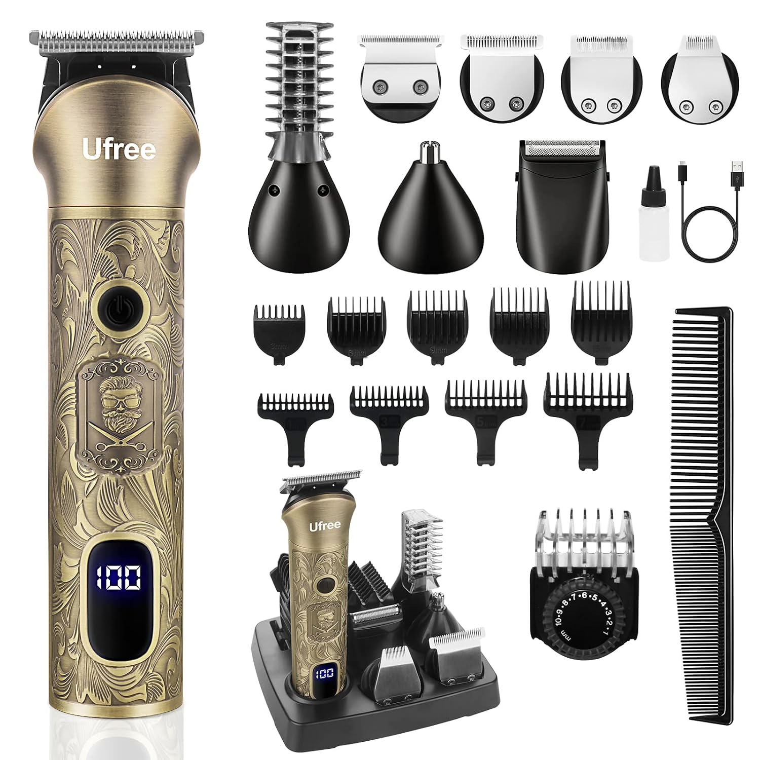 Men'S Grooming Images - 7-in-1 Bartschneider, Elektrischer Rasierer für Männer,