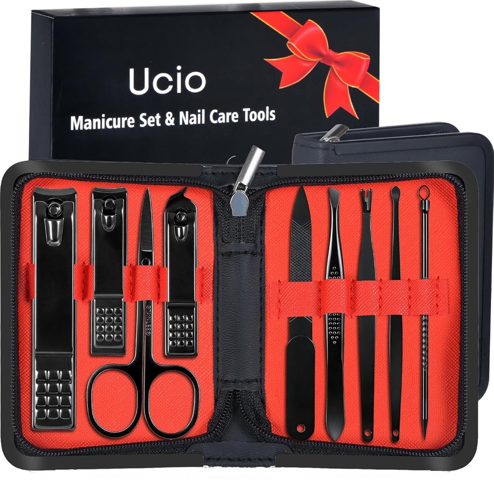 Mens Grooming Kit Case - Professionelles Maniküre-Pediküre-Set für Männer und Frauen
