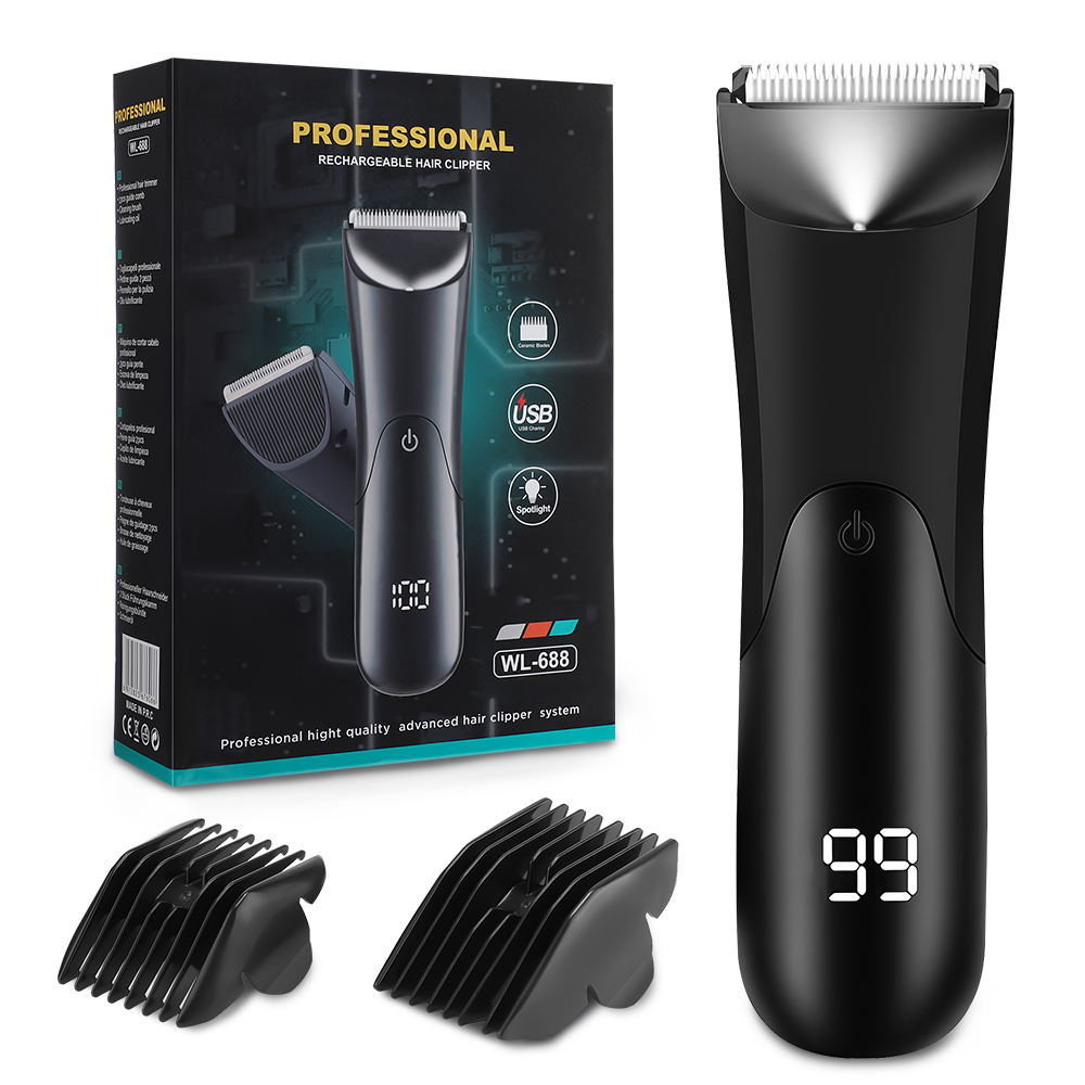Men'S Grooming Shaver - Professioneller Leistengegend-Körperhaarschneider, Ballrasierer für Männer, Körperpflege-Schermaschine,