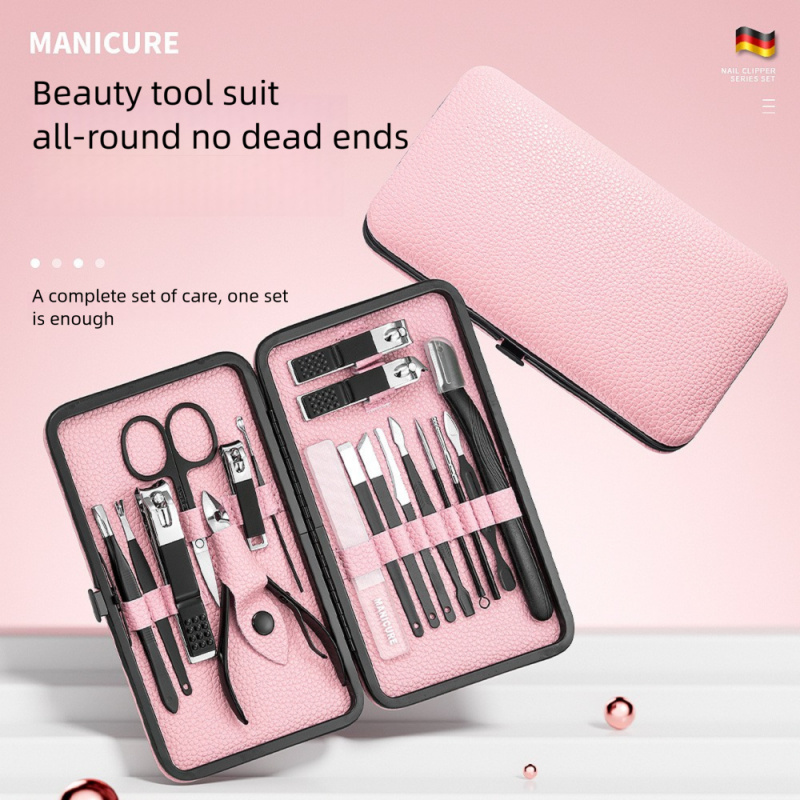 18-teiliges Maniküre-Pediküre- – Mens Grooming Kit Case Bewertung und Preis