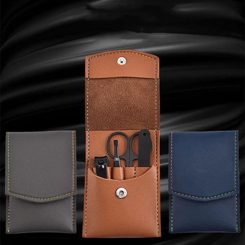 4 stücke Maniküre Pediküre Set – Mens Grooming Kit Case Bewertung und Preis