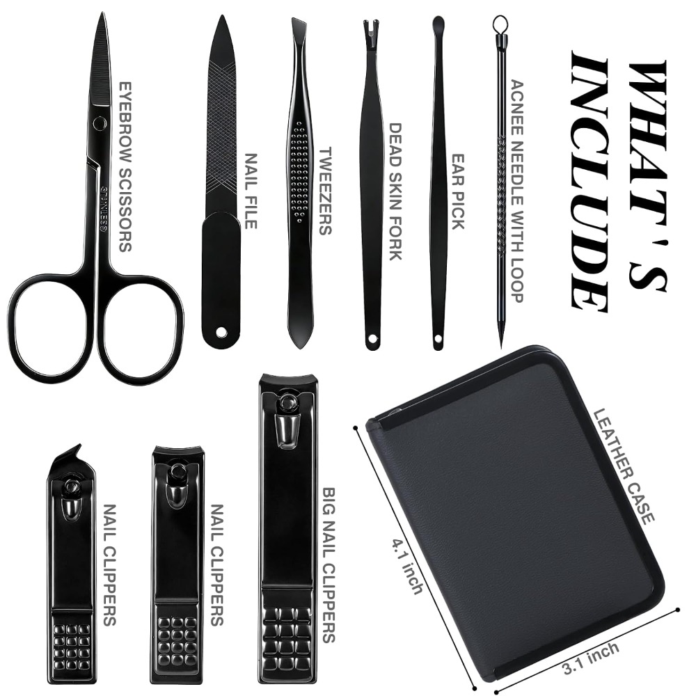 Professionelles Maniküre-Pedik – Mens Grooming Kit Case Bewertung und Preis