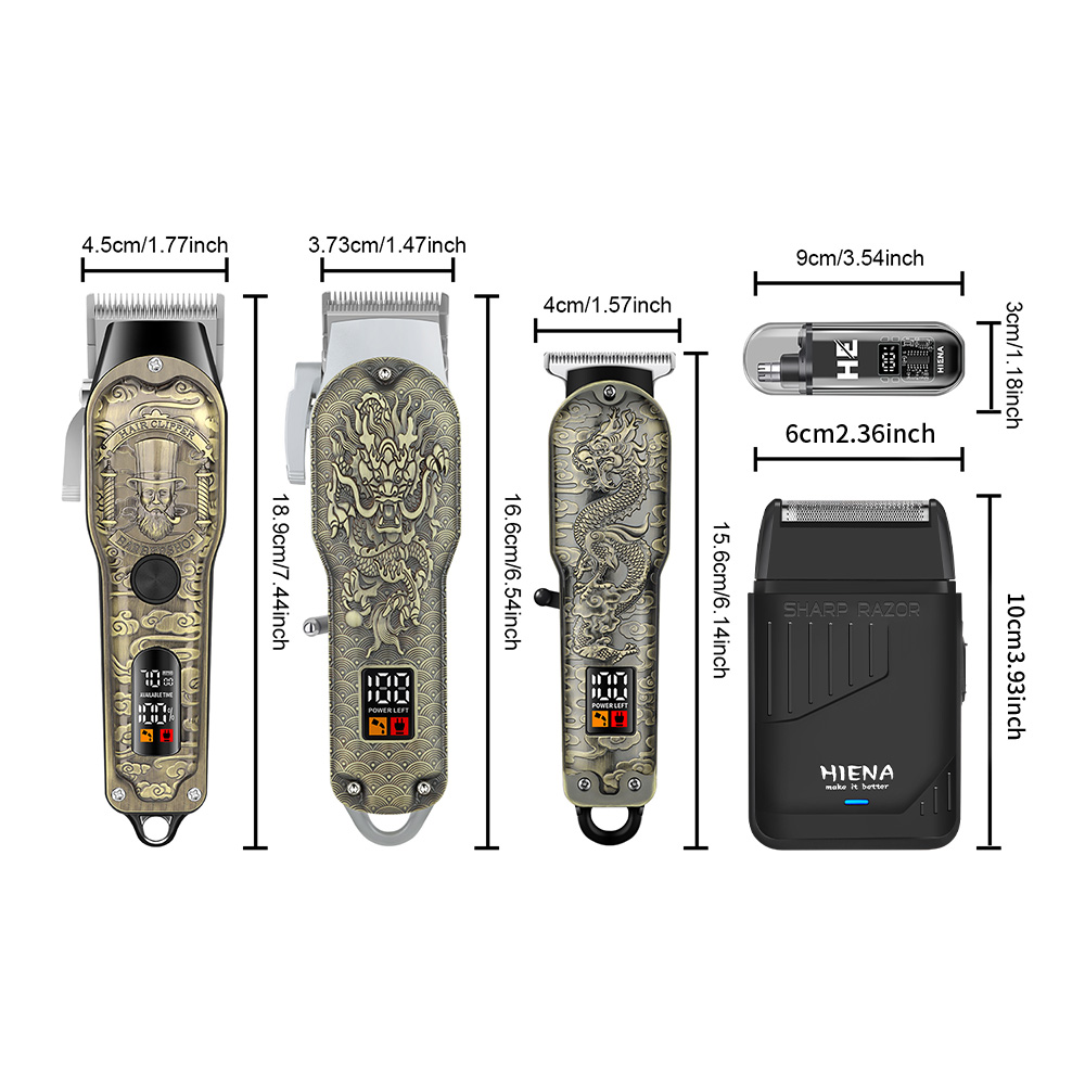HIENA 5-teiliges Professionell – Men'S Grooming Shaver Bewertung und Preis