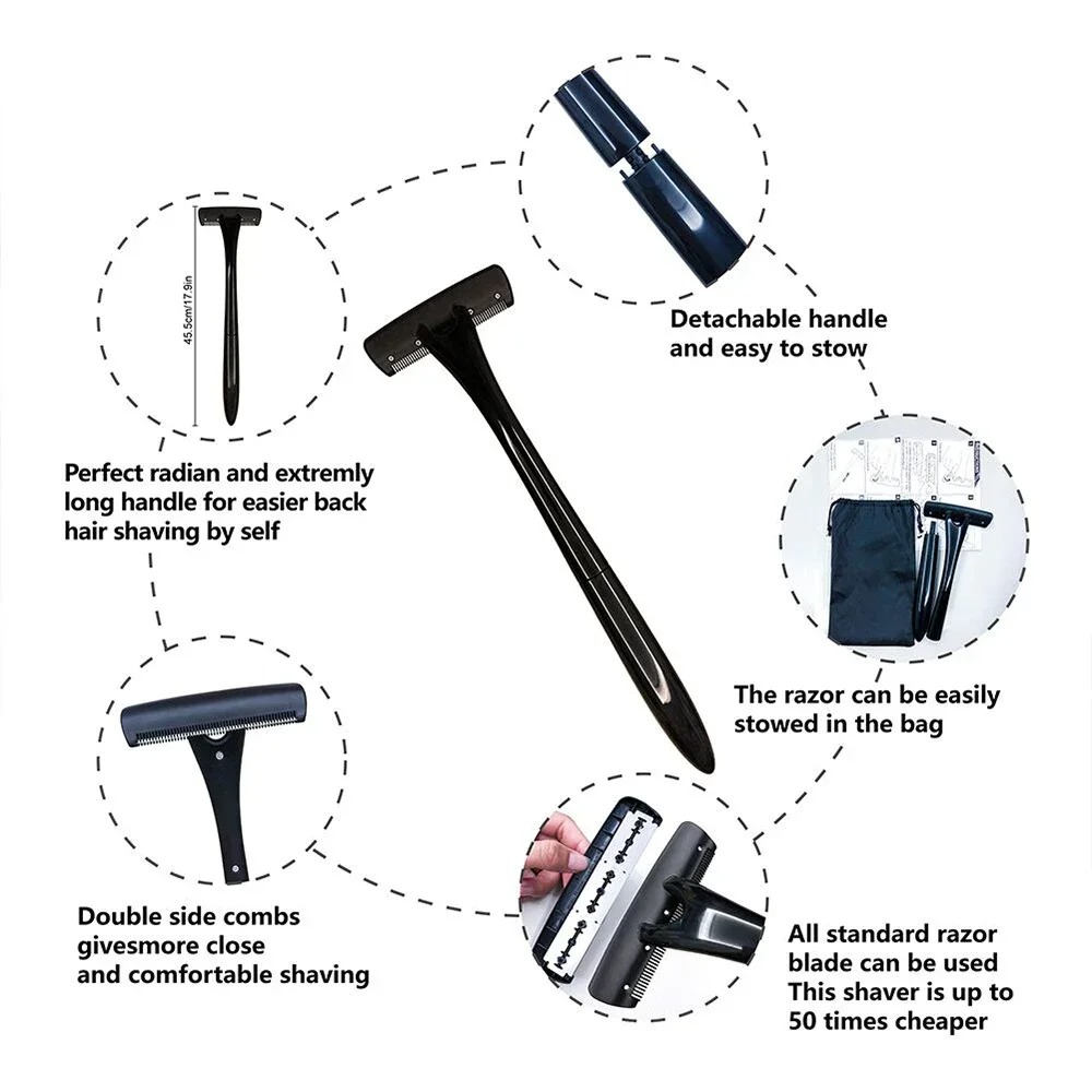 Rückenrasierer mit langem Grif – Men'S Grooming Shaver Bewertung und Preis